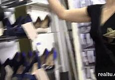 i teased this flawless czech teen in the hypermarket and fucked her pov