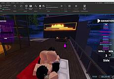 I played Roblox with my best friend and we had fun together