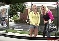 Busty Blondes Pick Up Lesbian Casting