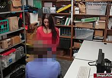 i'm lilly hall, caught shoplifting and got my pussy fucked