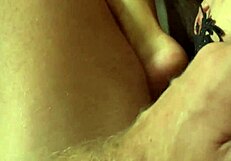 Satin pajama threesome contrasts brunette teen and MILF in POV sex with monster cock