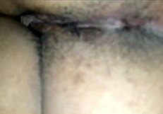 Feeling amazing as husband films cumshot in wife's huge round ass