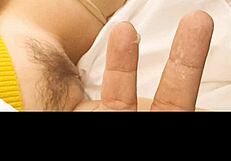 Vietnamese teen loli girl performs handjob and masturbation on her wet pussy in the air.