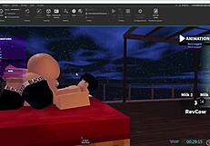 I played Roblox with my best friend and we had fun together