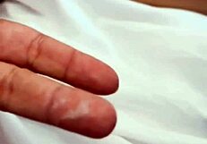 Vietnamese teen loli girl performs handjob and masturbation on her wet pussy in the air.