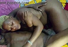 Can this blond babe handle two massive cocks at once? She loves sucking and playing with them both.