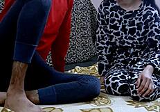 big ass aunty with boy video