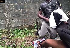 Two farmers fuck themselves inside the bush!