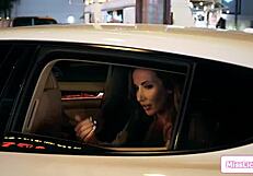 busty escort chats about licking clients armpits and ass in a group session