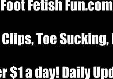 Massaging Aching Little Feet With Femdom Sucking