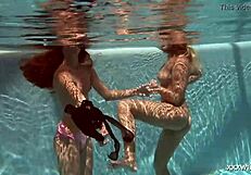 Underwater lesbos serbian and russian bathing.