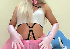 rich transsexual's huge tits milking a throbbing cock in intense crossdressing session