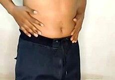 sexy strip tease dance and clear water cum orgasm by rubbing tiny 18+ clit penis