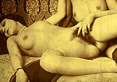 vintage lesbians licking and muff diving in two centuries of lesbian love