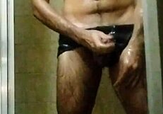 Brazilian Skinny Girl Masturbates Huge Cock In Bath Until Orgasm With Jerk Instructions