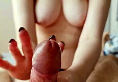 Detailed Close-Up Of Long Edging Handjob Leading To Huge Ruined Orgasm And Cumshot Pov