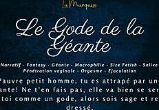 the giantess dildo jerks you off in french audio macrophilia. follow her commands