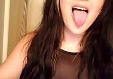 Goth Girl Drinking Pee