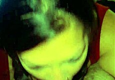 Intense quick sloppy blowjob with deepthroat action