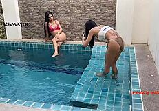 Hot ladyboy Nang gets dominated in doggystyle anal with a monster cock in homemade scene