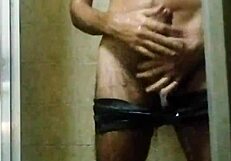 Brazilian Skinny Girl Masturbates Huge Cock In Bath Until Orgasm With Jerk Instructions