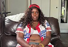 Olympic Athlete Althea Charles Delivers Passionate Athletic Fucking With Big Pussy Lips