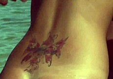 Brazilian Barbie Banks enjoys water activities