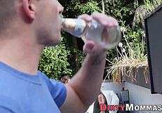 mature stepmom jizzed on