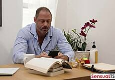 This man handles all shemales around him 💥