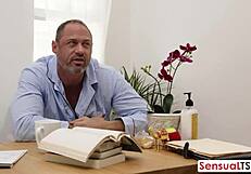 This man handles all shemales around him 💥