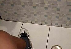 Caught masturbating with friend's mom's thong, she swallows my cum passionately