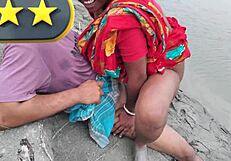 Bangladeshi Wife Bends Over For Boyfriend's Fucking In Open Place