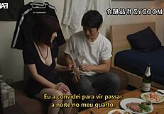 Son Makes Naked Request to Mother Saki Okuda in Jav