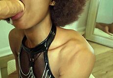 She celebrates summer start with blowjob and cum in mouth