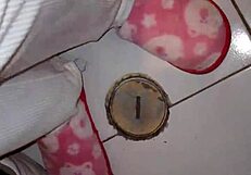 Caught masturbating with friend's mom's thong, she swallows my cum passionately