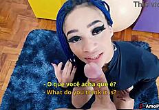 Innocent 18-Year-Old Student Gives First Blowjob Surprisingly Well - Amopornobr