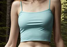 Girls Relax In Underwear At Woods Cabin