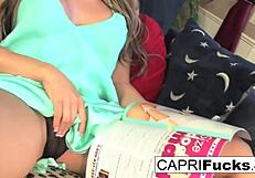 Capri Plays with Her Tight Wet Pussy Till She Cums