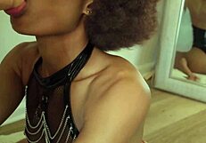 She celebrates summer start with blowjob and cum in mouth