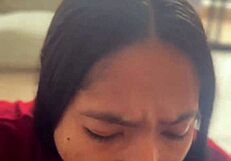 Does the amateur couple appreciate that huge neighbor cock?