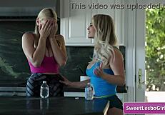 Hot Natural Busty Blonde Lesbians Make Out After Outdoor Workout Session - Kay Lovely Slimthick Vic