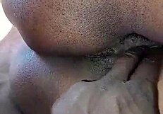 Playing with my landlady's fat and wet features