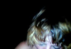 white woman enjoys sucking big black cock