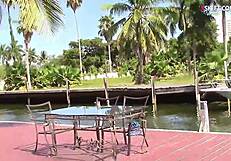 Feeling the passion in a lovely teen threesome outdoors