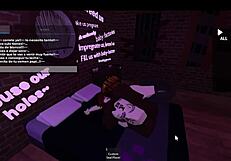 Intense session with roblox bbc lover