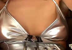 Only a rough gangbang for this blonde who takes two cocks in the same hole