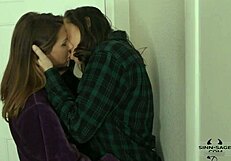 Sinn Sage And Her Lesbian Lover Ariel X Play With A Big Strap-On Dildo