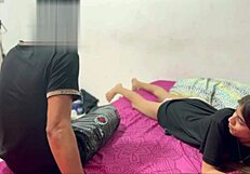 I'm bored in my room and call my stepbrother to have fun and spend a good time