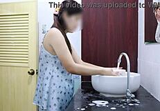 Wash dishes and face first, then my pussy!