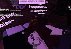 Intense session with roblox bbc lover